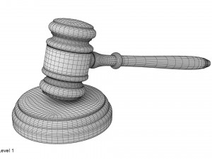 judge gavel 3D Model