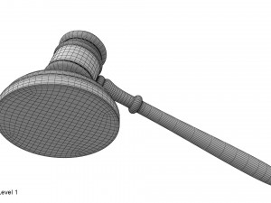 judge gavel 3D Model