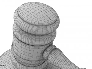 judge gavel 3D Model
