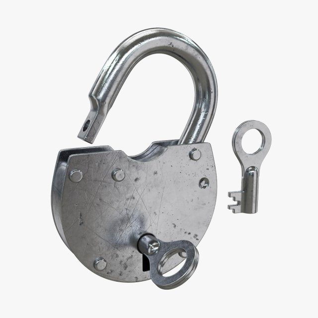 padlock 3Dモデル .c4d .max .obj .3ds .fbx .stl .blend 