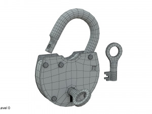 padlock 3Dモデル