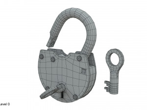 padlock 3Dモデル