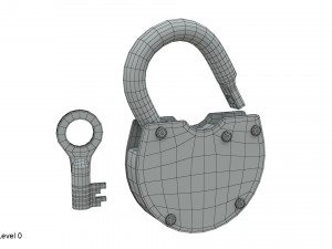 padlock 3Dモデル