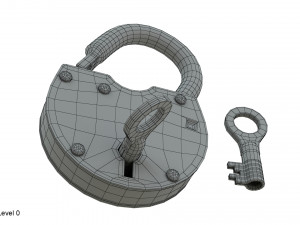 padlock 3Dモデル
