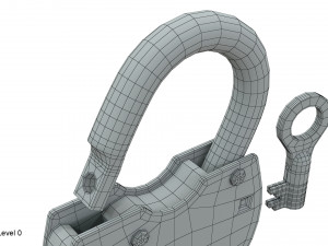 padlock 3Dモデル
