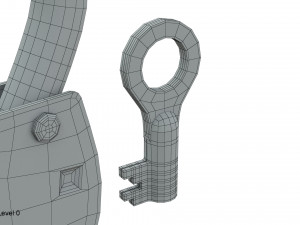 padlock 3Dモデル
