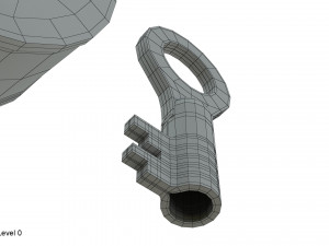 padlock 3Dモデル