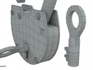 padlock 3Dモデル
