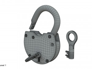 padlock 3Dモデル