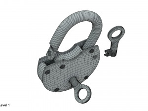 padlock 3Dモデル