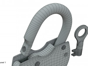 padlock 3Dモデル