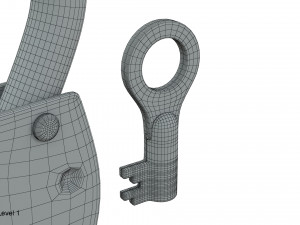 padlock 3Dモデル
