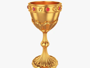 황금 성배 3D 모델