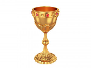 golden chalice Modelo 3D