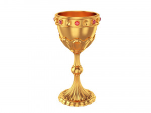 golden chalice Modelo 3D