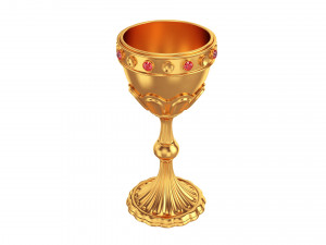 golden chalice Modelo 3D