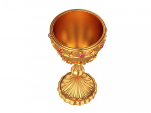 golden chalice Modelo 3D