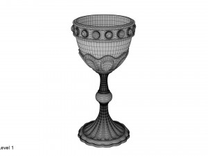 golden chalice Modelo 3D