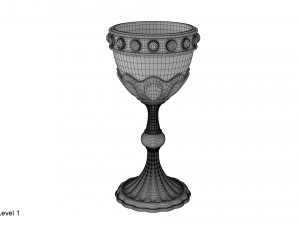 golden chalice Modelo 3D