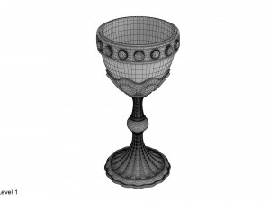 golden chalice Modelo 3D