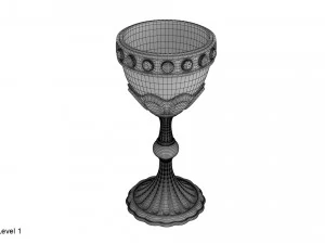 calice d'oro Modello 3D