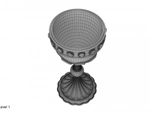 calice d'oro Modello 3D