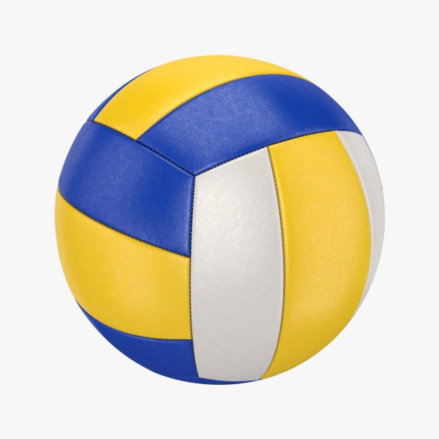volleyball ball 3D Model .c4d .max .obj .3ds .fbx .stl .blend 