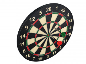 dartboard and darts 3D Model