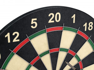 dartboard and darts 3D Model