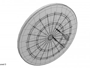 dartboard and darts 3D Model