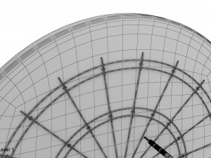 dartboard and darts 3D Model