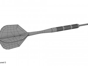 dartboard and darts 3D Model