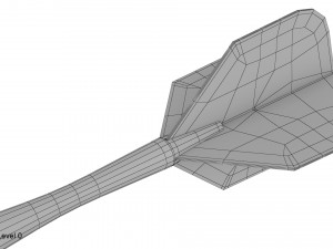 dartboard and darts 3D Model
