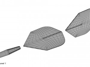 dartboard and darts 3D Model