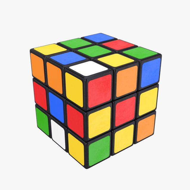 rubiks cube Modèle 3D .c4d .max .obj .3ds .fbx .stl .blend 
