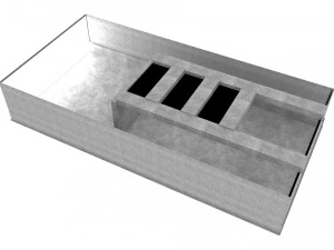 puste wnętrze pokoju 01 Model 3D