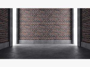 leerer Rauminnenraum 02 3D Modell