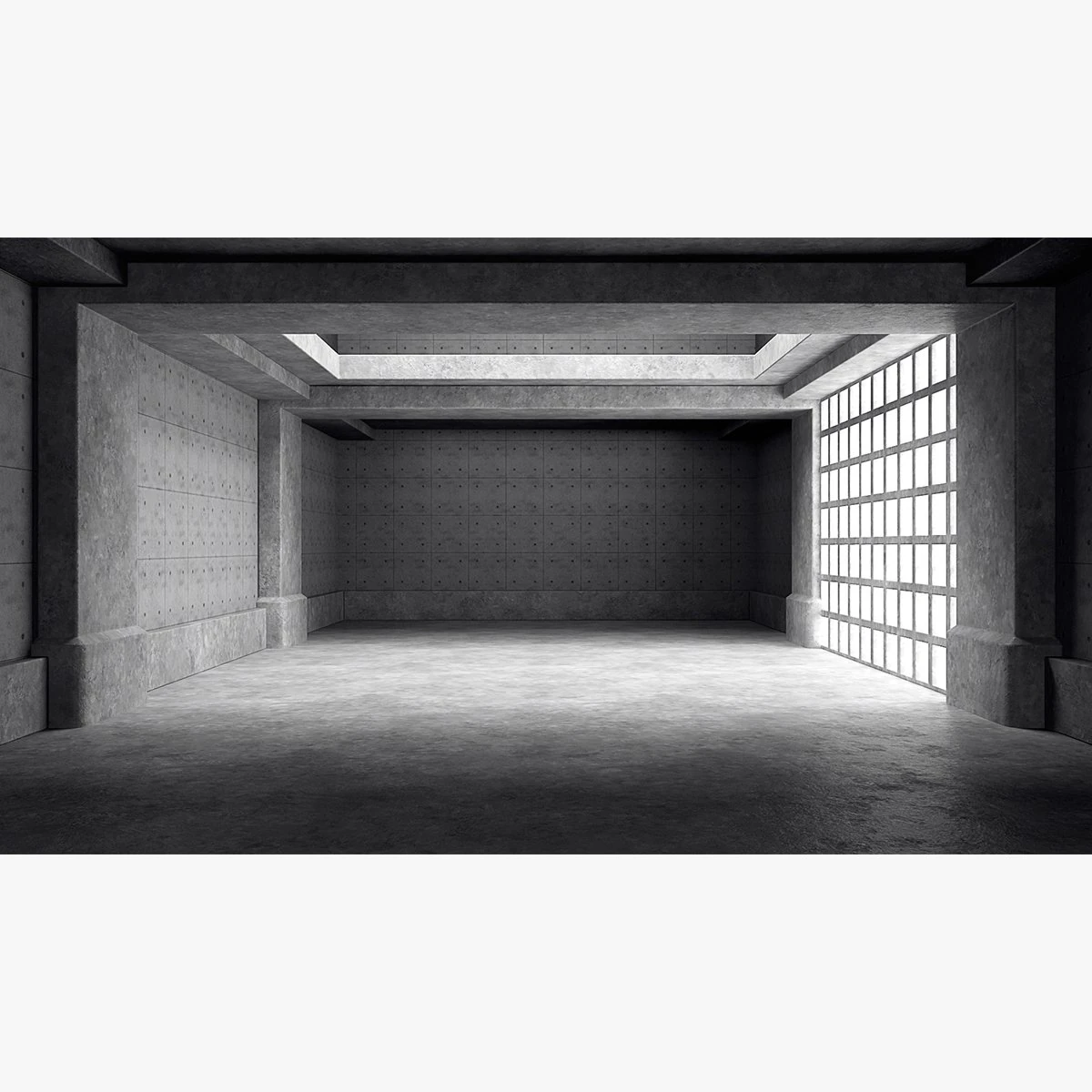 empty room interior 03 3D Model .c4d .max .obj .3ds .fbx .stl .blend 