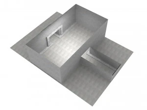 puste wnętrze pokoju 04 Model 3D