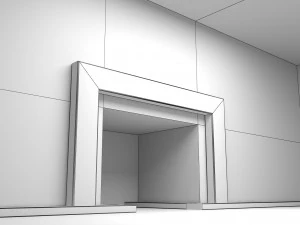 puste wnętrze pokoju 04 Model 3D