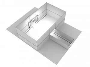 puste wnętrze pokoju 04 Model 3D