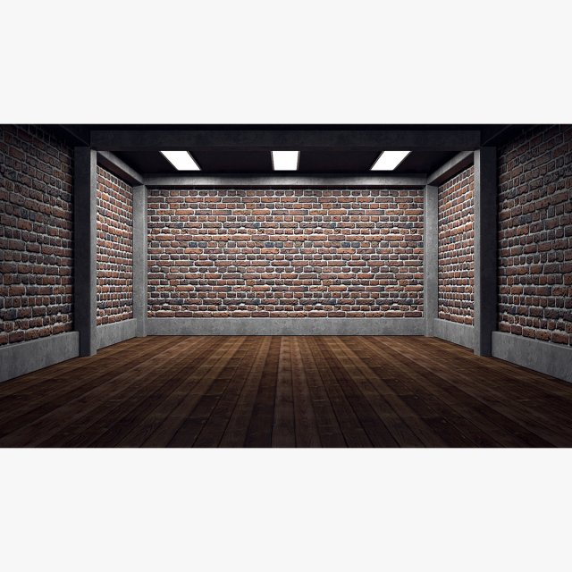 empty room interior 05 Modello 3D .c4d .max .obj .3ds .fbx .stl .blend 