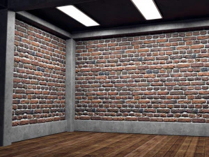 interno della stanza vuota 05 Modello 3D