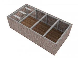 interno della stanza vuota 05 Modello 3D