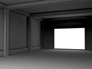 interno della stanza vuota 05 Modello 3D