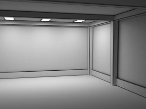interno della stanza vuota 05 Modello 3D