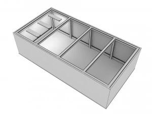 interno della stanza vuota 05 Modello 3D