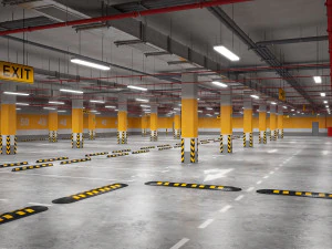 parking podziemny Model 3D