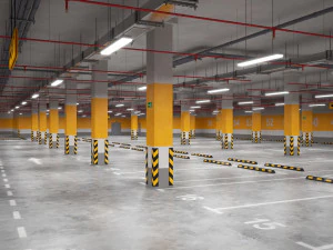 parking podziemny Model 3D