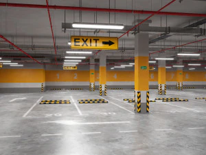 parking podziemny Model 3D